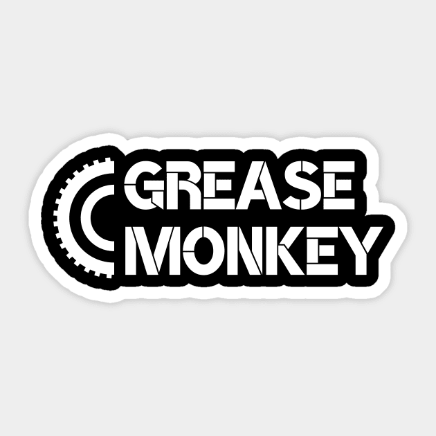 Grease Monkey Crank Sticker by hoppso